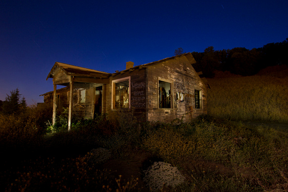 Abandoned Building light painting