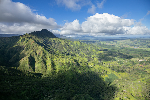 Kauai aerial view