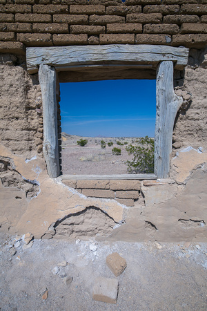 Window, Dorgan house, Big Bend National Park