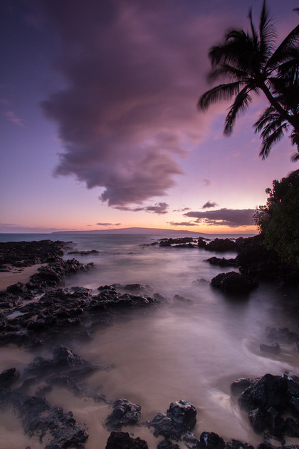 Sunset at Secret Beach, Hawaii