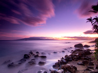 Kaanapali Beach at night, Maui, Hawaii