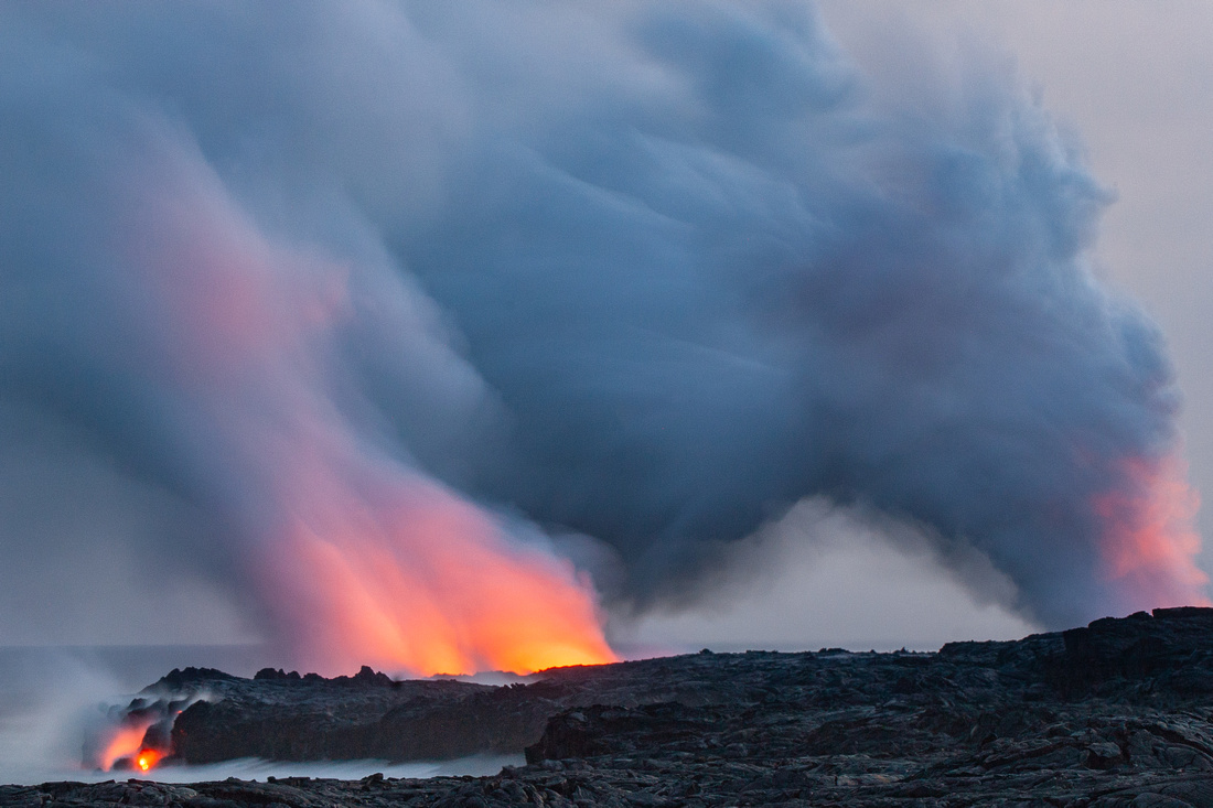 Lava flow, Hawaii Volcanoes National Park, Kona (Big Island), Hawaii