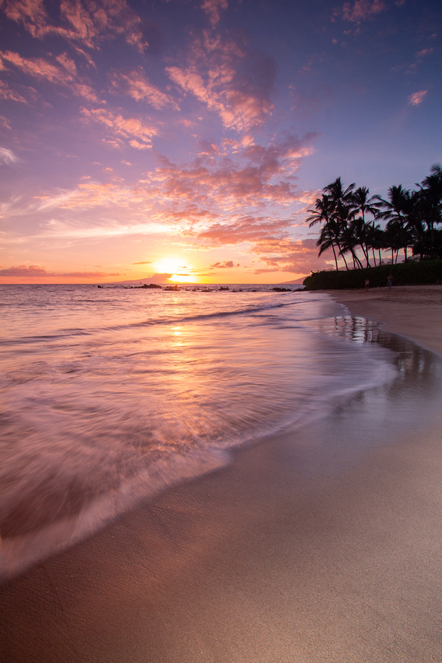 Makena Beach sunset, Maui, Hawaii