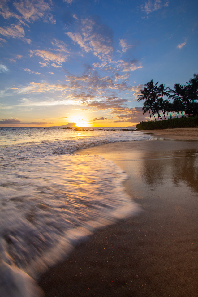Makena Beach sunset, Maui, Hawaii