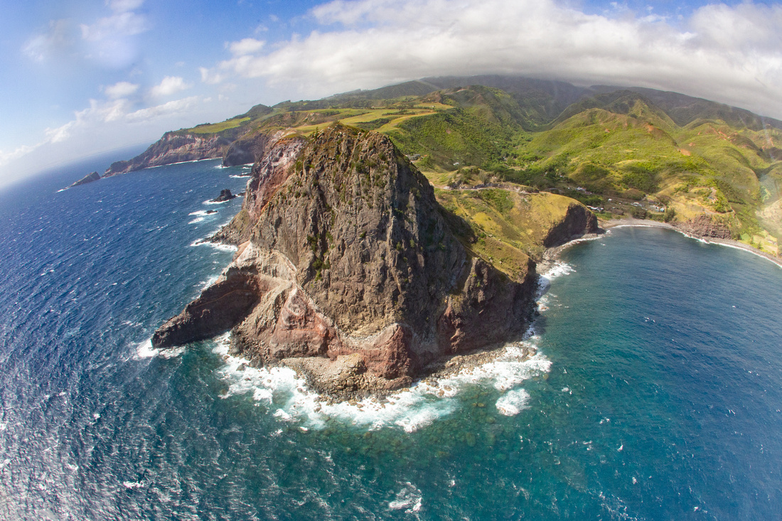 Maui coastline, aerial view, Maui, Hawaii