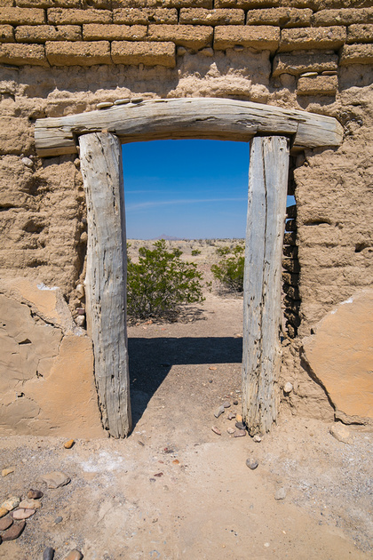 A man made structure in the Chihuahuan desert