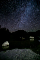 Tenaya Lake star trails, Yosemite National Park