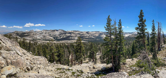 Panorama from May Lake Trail